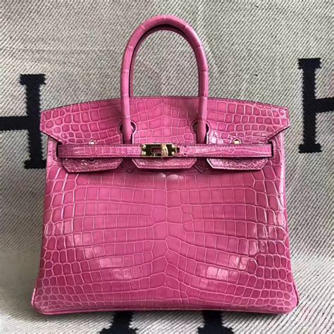 birkin bag pink|birkin bag pink crocodile.